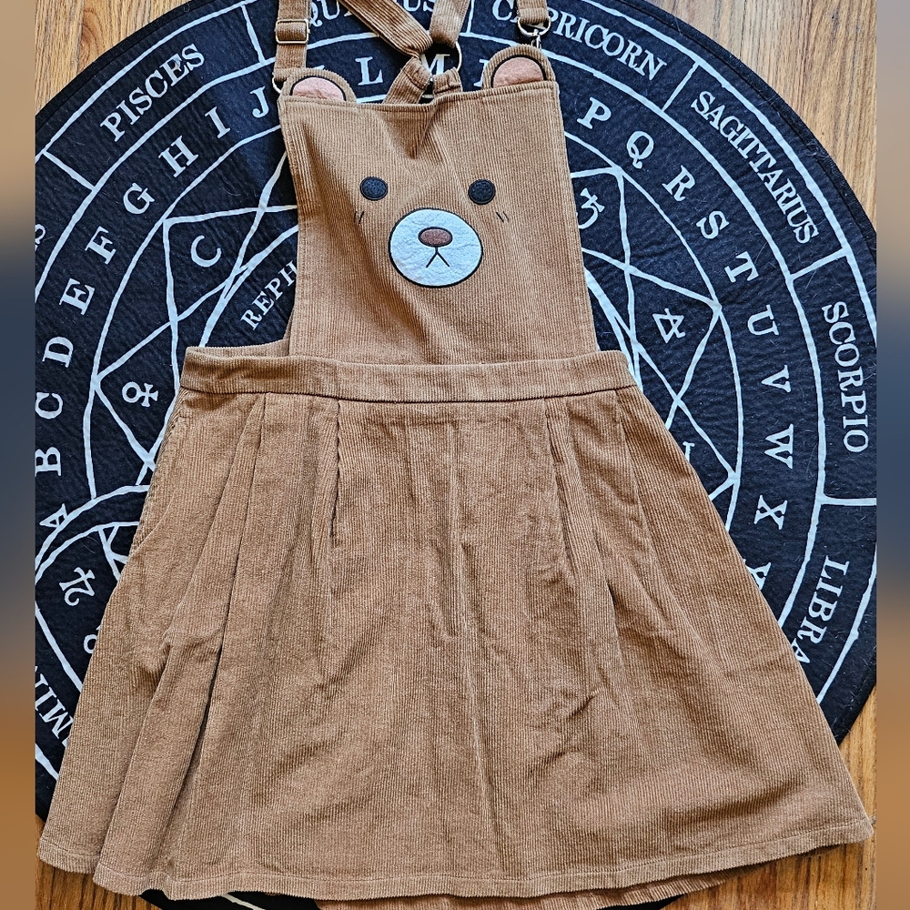 Sugar Thrillz Brown Corduroy Dress